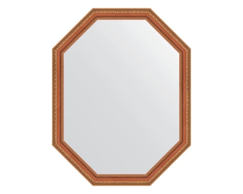 Зеркало настенное Polygon EVOFORM в багетной раме бронзовые бусы на дереве, 71х91 см, BY 7056