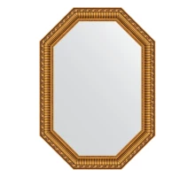 Зеркало настенное Polygon EVOFORM в багетной раме золотой акведук, 50х70 см, BY 7057