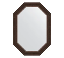 Зеркало настенное Polygon EVOFORM в багетной раме палисандр, 51х71 см, BY 7065