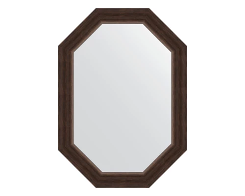 Зеркало настенное Polygon EVOFORM в багетной раме палисандр, 51х71 см, BY 7065