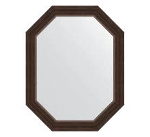Зеркало настенное Polygon EVOFORM в багетной раме палисандр, 56х71 см, BY 7066