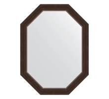 Зеркало настенное Polygon EVOFORM в багетной раме палисандр, 61х81 см, BY 7067