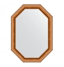 Зеркало настенное Polygon EVOFORM в багетной раме версаль бронза, 52х72 см, BY 7069