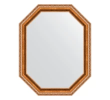 Зеркало настенное Polygon EVOFORM в багетной раме версаль бронза, 57х72 см, BY 7070