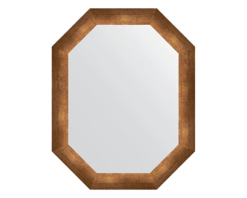 Зеркало настенное Polygon EVOFORM в багетной раме состаренная бронза, 57х72 см, BY 7078