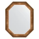 Зеркало настенное Polygon EVOFORM в багетной раме состаренная бронза, 57х72 см, BY 7078