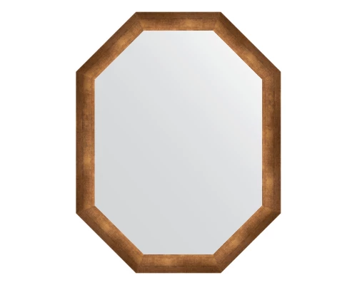 Зеркало настенное Polygon EVOFORM в багетной раме состаренная бронза, 72х92 см, BY 7080