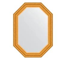Зеркало настенное Polygon EVOFORM в багетной раме состаренное золото, 52х72 см, BY 7081