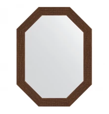 Зеркало настенное Polygon EVOFORM в багетной раме мозаика античная медь, 62х82 см, BY 7091