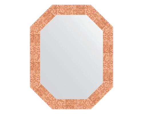 Зеркало настенное Polygon EVOFORM в багетной раме соты медь, 57х72 см, BY 7094