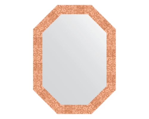 Зеркало настенное Polygon EVOFORM в багетной раме соты медь, 62х82 см, BY 7095