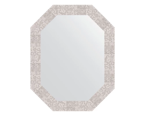 Зеркало настенное Polygon EVOFORM в багетной раме соты алюминий, 57х72 см, BY 7098