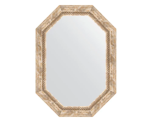 Зеркало настенное Polygon EVOFORM в багетной раме прованс с плетением, 53х73 см, BY 7117