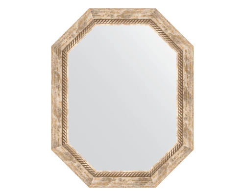 Зеркало настенное Polygon EVOFORM в багетной раме прованс с плетением, 58х73 см, BY 7118