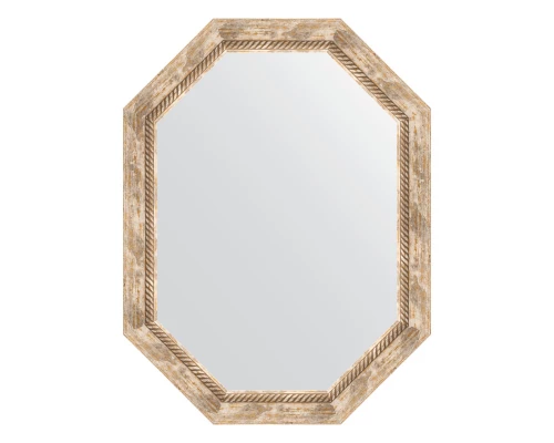 Зеркало настенное Polygon EVOFORM в багетной раме прованс с плетением, 63х83 см, BY 7119