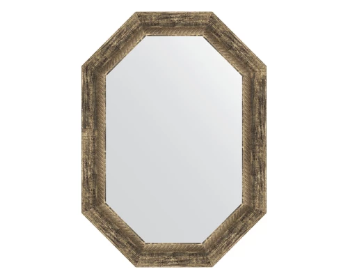 Зеркало настенное Polygon EVOFORM в багетной раме старое дерево с плетением, 53х73 см, BY 7121