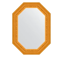 Зеркало настенное Polygon EVOFORM в багетной раме сусальное золото, 54х74 см, BY 7133