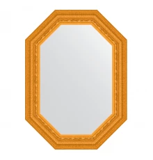 Зеркало настенное Polygon EVOFORM в багетной раме сусальное золото, 54х74 см, BY 7133