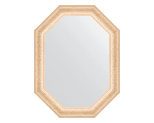 Зеркало настенное Polygon EVOFORM в багетной раме старый гипс, 65х85 см, BY 7143