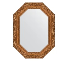 Зеркало настенное Polygon EVOFORM в багетной раме виньетка бронзовая, 55х75 см, BY 7145