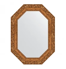 Зеркало настенное Polygon EVOFORM в багетной раме виньетка бронзовая, 55х75 см, BY 7145