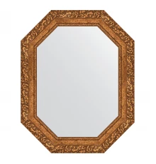 Зеркало настенное Polygon EVOFORM в багетной раме виньетка бронзовая, 60х75 см, BY 7146