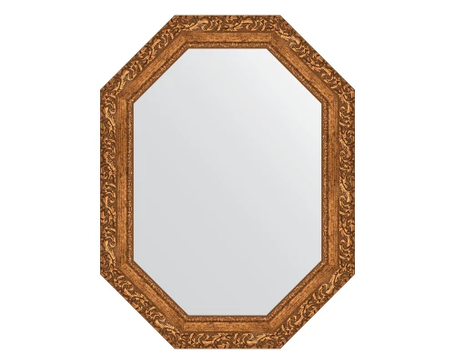 Зеркало настенное Polygon EVOFORM в багетной раме виньетка бронзовая, 65х85 см, BY 7147