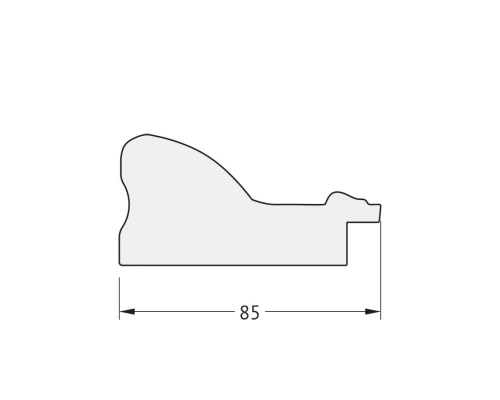 Зеркало настенное Polygon EVOFORM в багетной раме виньетка бронзовая, 65х85 см, BY 7147