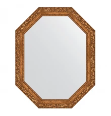 Зеркало настенное Polygon EVOFORM в багетной раме виньетка бронзовая, 75х95 см, BY 7148