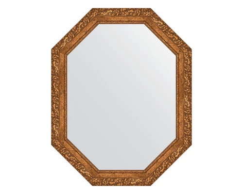 Зеркало настенное Polygon EVOFORM в багетной раме виньетка бронзовая, 75х95 см, BY 7148
