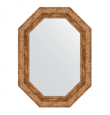 Зеркало настенное Polygon EVOFORM в багетной раме виньетка античная бронза, 55х75 см, BY 7153