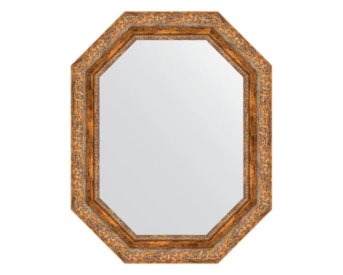 Зеркало настенное Polygon EVOFORM в багетной раме виньетка античная бронза, 60х75 см, BY 7154