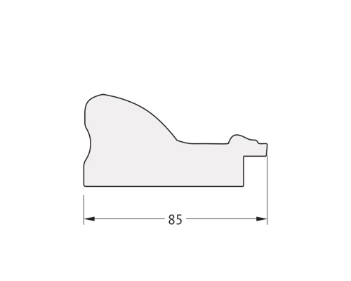 Зеркало настенное Polygon EVOFORM в багетной раме виньетка античная бронза, 65х85 см, BY 7155