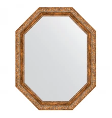 Зеркало настенное Polygon EVOFORM в багетной раме виньетка античная бронза, 75х95 см, BY 7156