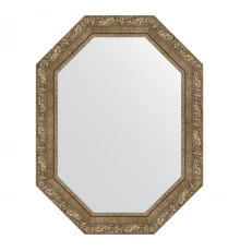 Зеркало настенное Polygon EVOFORM в багетной раме виньетка античная латунь, 65х85 см, BY 7159