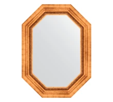 Зеркало настенное Polygon EVOFORM в багетной раме римское золото, 56х76 см, BY 7161