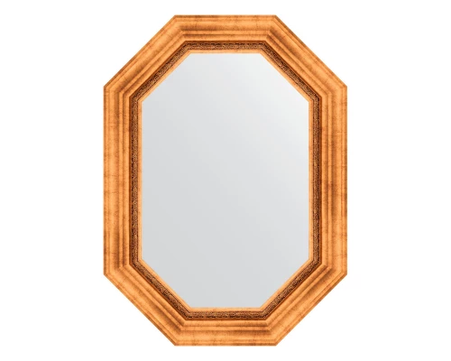 Зеркало настенное Polygon EVOFORM в багетной раме римское золото, 56х76 см, BY 7161