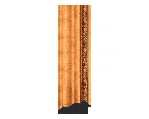 Зеркало настенное Polygon EVOFORM в багетной раме римское золото, 56х76 см, BY 7161