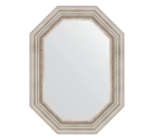 Зеркало настенное Polygon EVOFORM в багетной раме римское серебро, 56х76 см, BY 7165