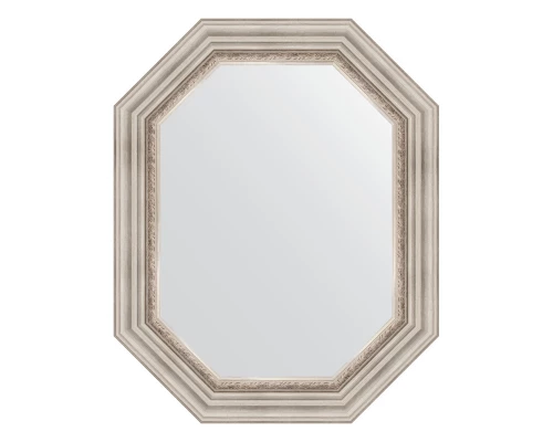 Зеркало настенное Polygon EVOFORM в багетной раме римское серебро, 61х76 см, BY 7166