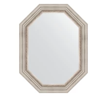 Зеркало настенное Polygon EVOFORM в багетной раме римское серебро, 66х86 см, BY 7167