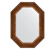 Зеркало настенное Polygon EVOFORM в багетной раме римская бронза, 56х76 см, BY 7169