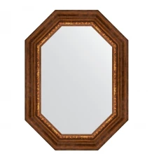 Зеркало настенное Polygon EVOFORM в багетной раме римская бронза, 56х76 см, BY 7169