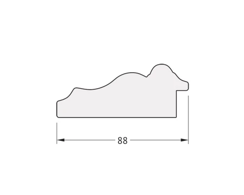 Зеркало настенное Polygon EVOFORM в багетной раме римская бронза, 56х76 см, BY 7169