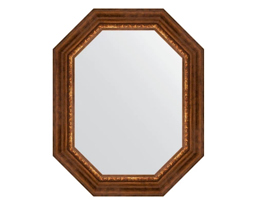 Зеркало настенное Polygon EVOFORM в багетной раме римская бронза, 61х76 см, BY 7170