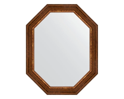 Зеркало настенное Polygon EVOFORM в багетной раме римская бронза, 76х96 см, BY 7172