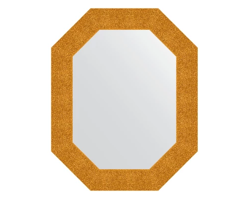 Зеркало настенное Polygon EVOFORM в багетной раме чеканка золотая, 61х76 см, BY 7182