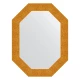 Зеркало настенное Polygon EVOFORM в багетной раме чеканка золотая, 66х86 см, BY 7183