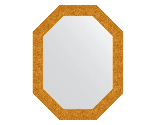 Зеркало настенное Polygon EVOFORM в багетной раме чеканка золотая, 76х96 см, BY 7184