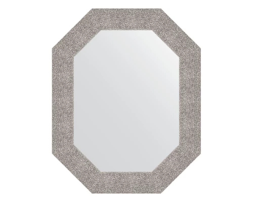 Зеркало настенное Polygon EVOFORM в багетной раме чеканка серебряная, 61х76 см, BY 7186